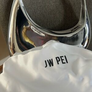 JW PEI Silver Shoulder Bag
